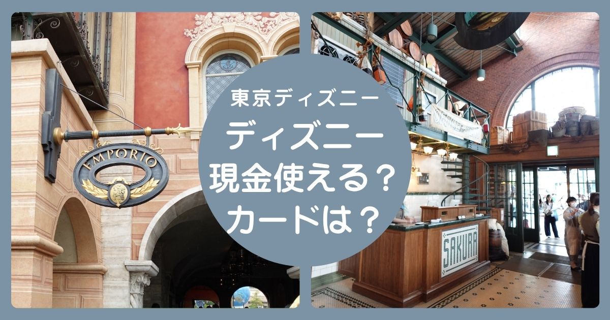 ディズニー現金使える？カードは？
