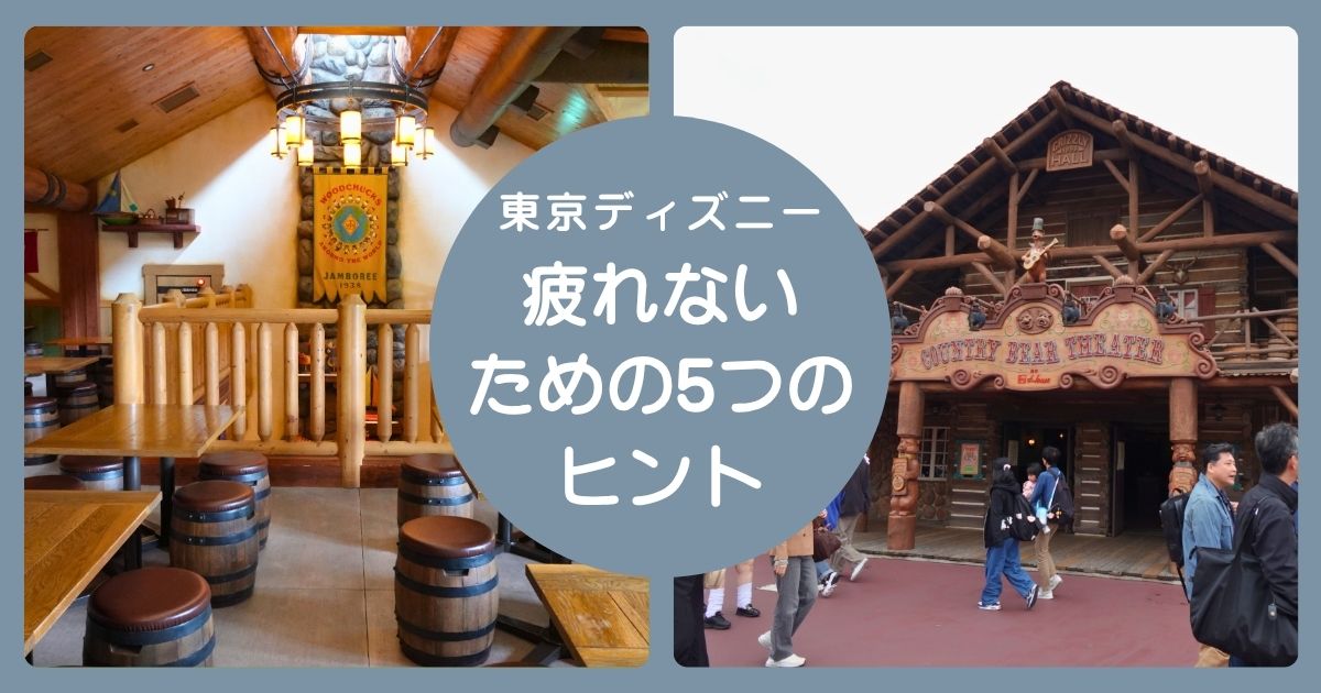ディズニーで疲れないための工夫記事