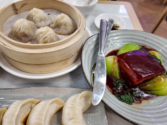 香港国際空港のクリスタルジェイドの料理