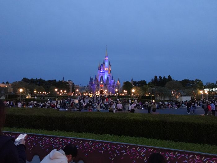 東京ディズニーランドの夜景